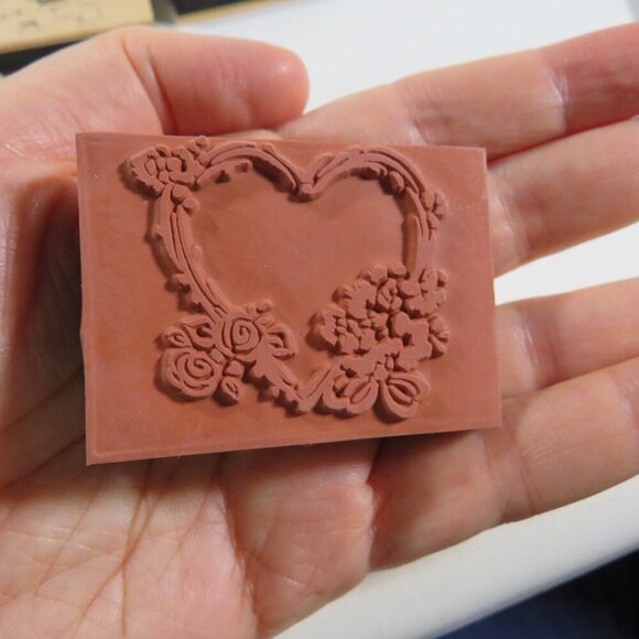 Valentine Heart Love Rubber Stamps NEW - Picture 6 of 8